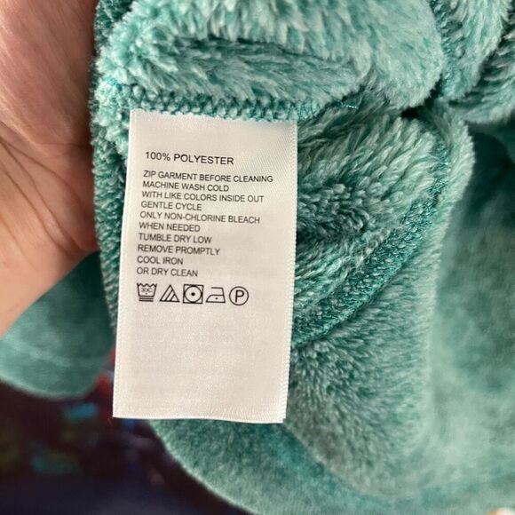 Tommy Bahama Cascade Cozy Half Zip Fleece Sweatshirt Neptune Green Size Large - Picture 5 of 7